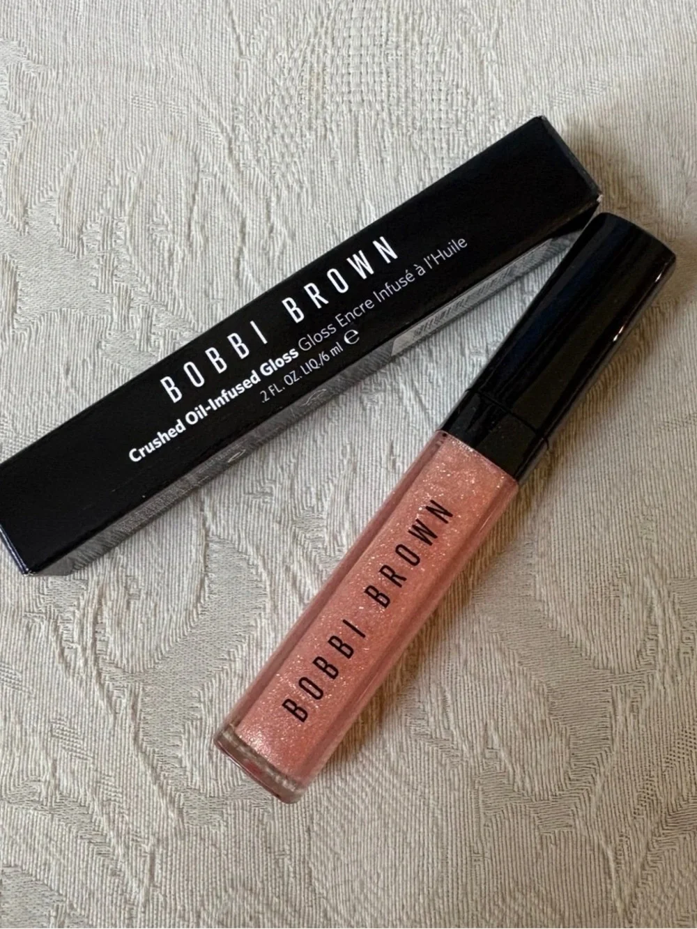 Bobbi Brown Crushed Oil Infused LipGloss — Bare Sparkle BNIB